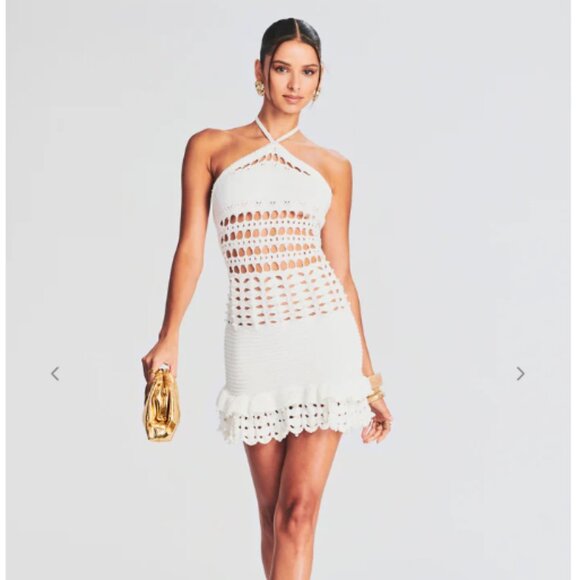 Retrofete Eze Crochet Pearl Embellished Dress XS - Picture 1 of 6